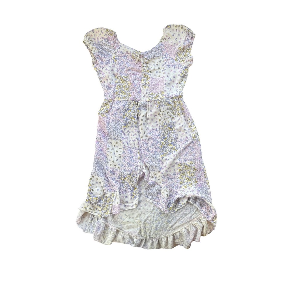 Art Class High Low Floral patchwork Romper Dress Girls XL (14)